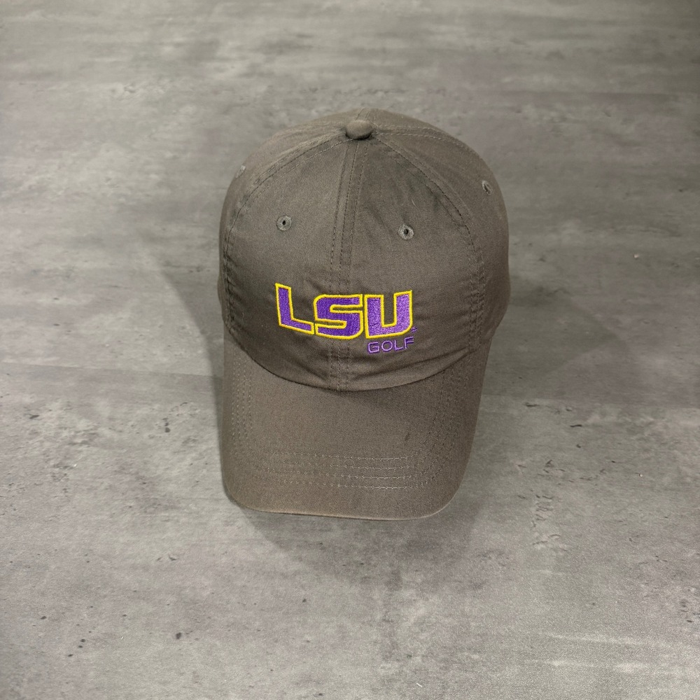 Imperial LSU Golf Hat Men Grey‎ Embroidered Chip-In Club Adjustable Cotton Cap